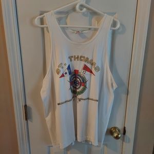 Vintage 80s St. Thomas Sailing Association Logo Tank Top - Very GUC!